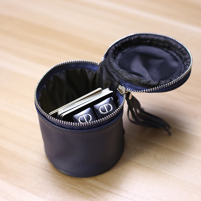 Leather Mini Zero Wallet Portable Mouth Red Envelope Earphone Bucket Bag Fashion Coin Storage Women\'s Bag Cosmetic Storage