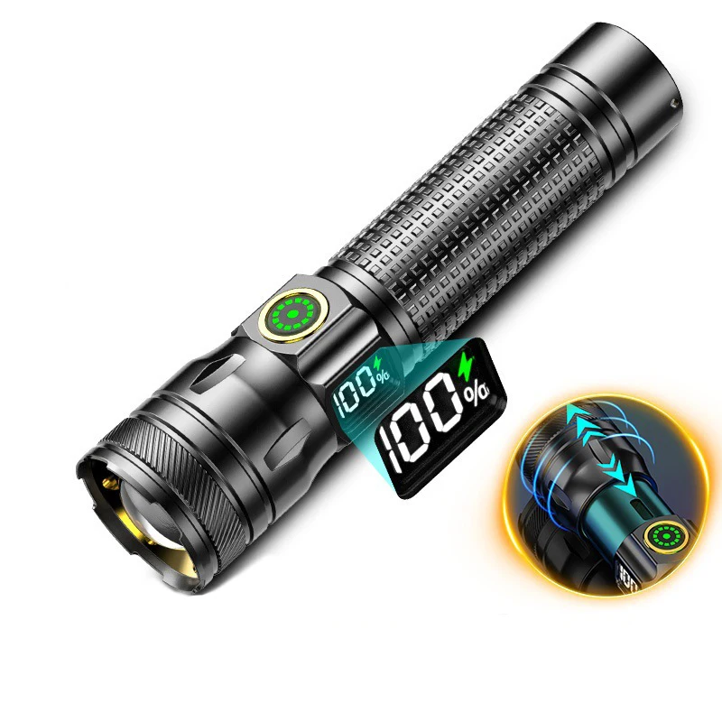 Rechargeable LED Flashlight with Power Display product detail
