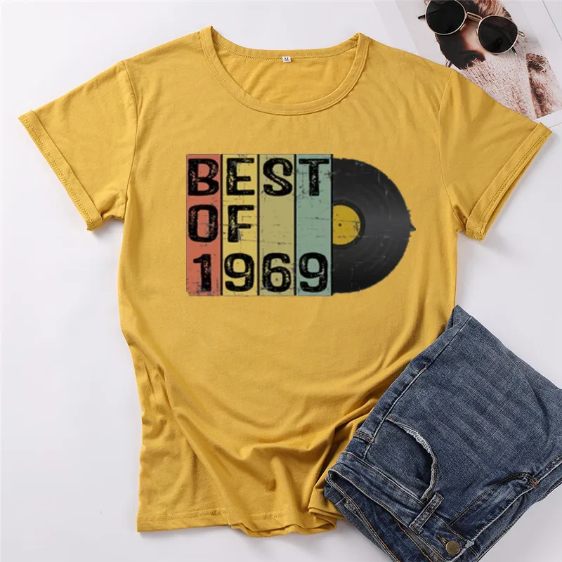 Vintage Best of 1969, 52nd Birthday Shirt, Shirts For Him Her, Gift For Women Men, Retro 52 Birthday Party TShirt