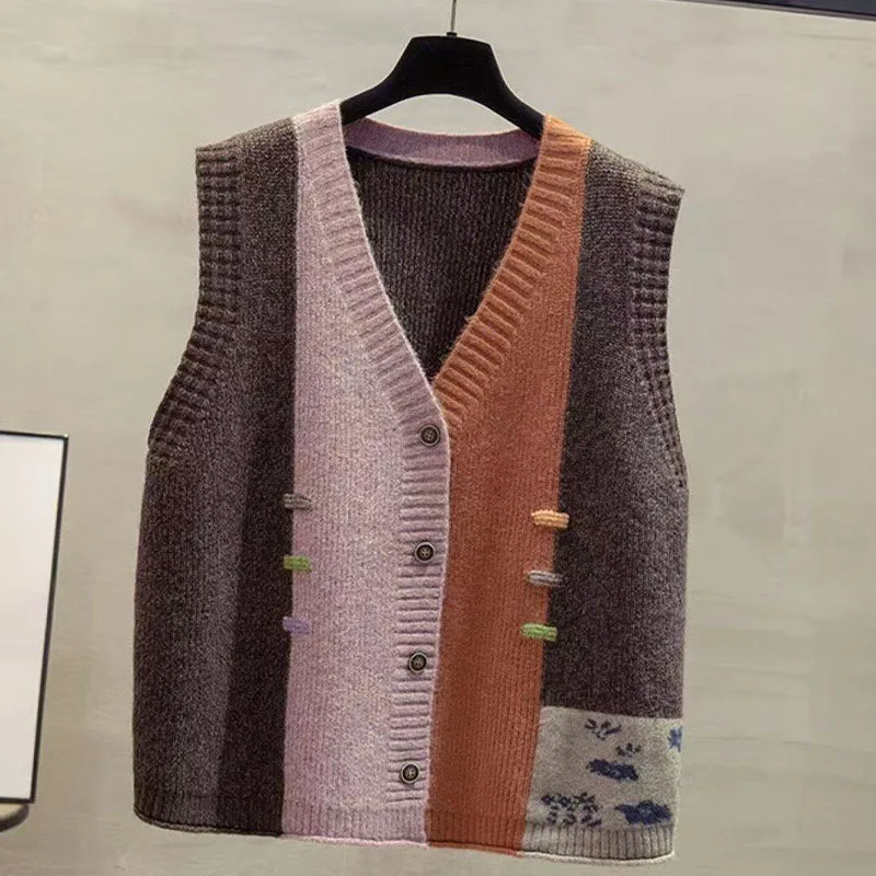 Women's Cashmere Vest Cardigan Soft Warm Lightweight Knitted Fashionable Casual Style Comfortable Fit for All Seasons 2