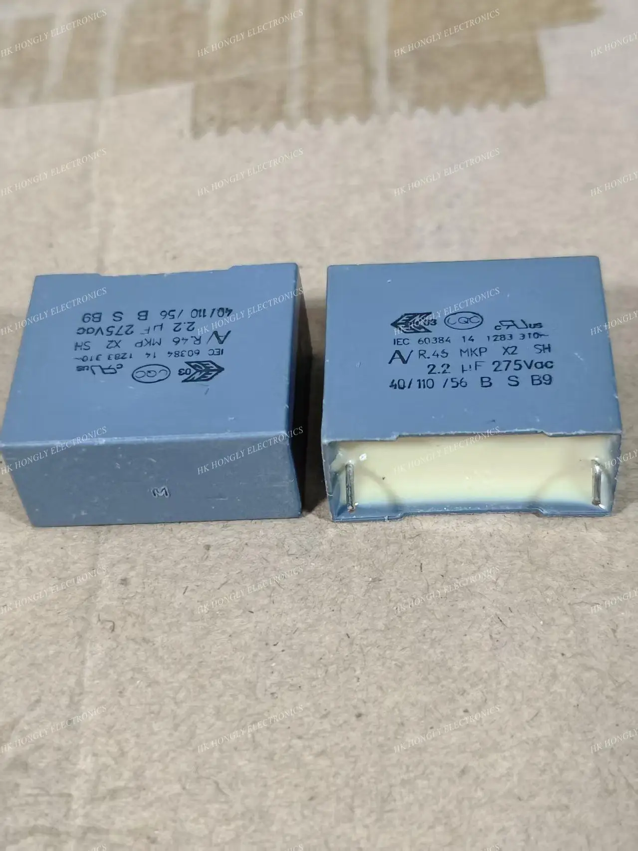 フィルムコンデンサr46 mkp x2 sh、1uf、1.5uf、2.2uf、275vac、105