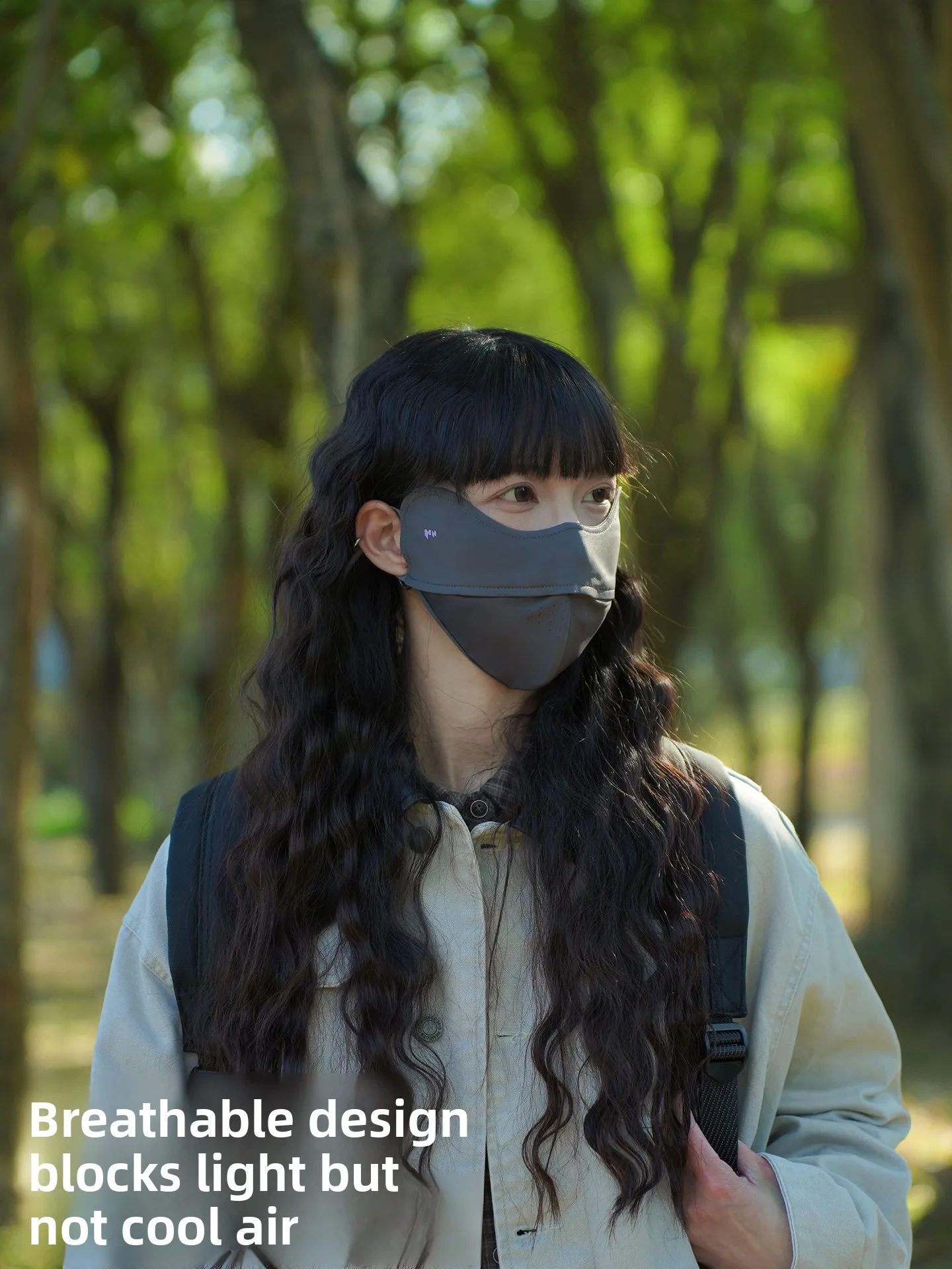

Women's Summer Sun Protection Face Mask Ice Silk Breathable Full Face Covering UV Protection Beautiful Appearance Eye Protection
