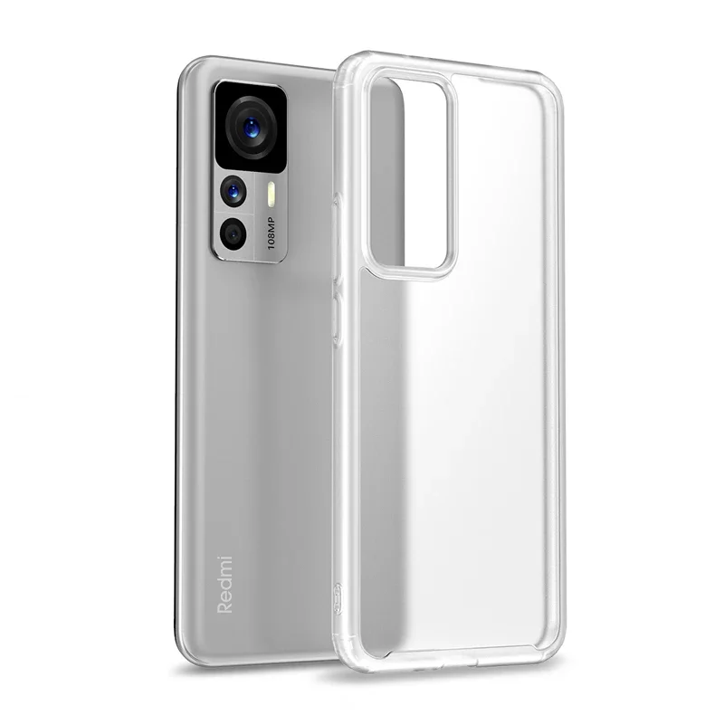 coque For Xiaomi 12T Pro Case 5G Semitransparent Matte PC + TPU Bumper Shockproof Cover for Redmi K50 Ultra Mi 12T чехол