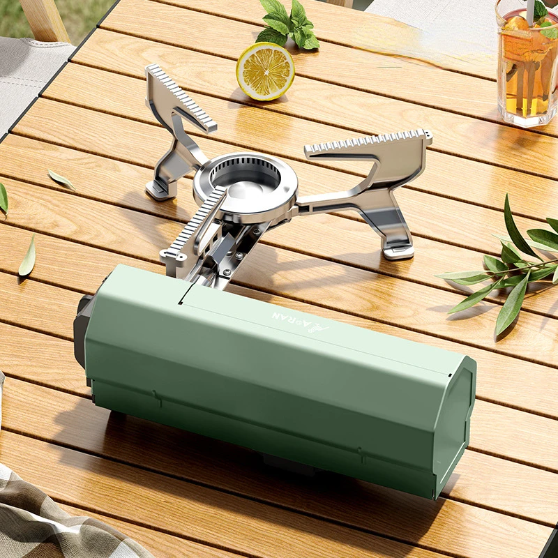 Mini Cassette Stove Household Portable Hot Pot Outdoor Green Camping Gas Stove Casicus Stove Picnic Fishing Accessories New Gift