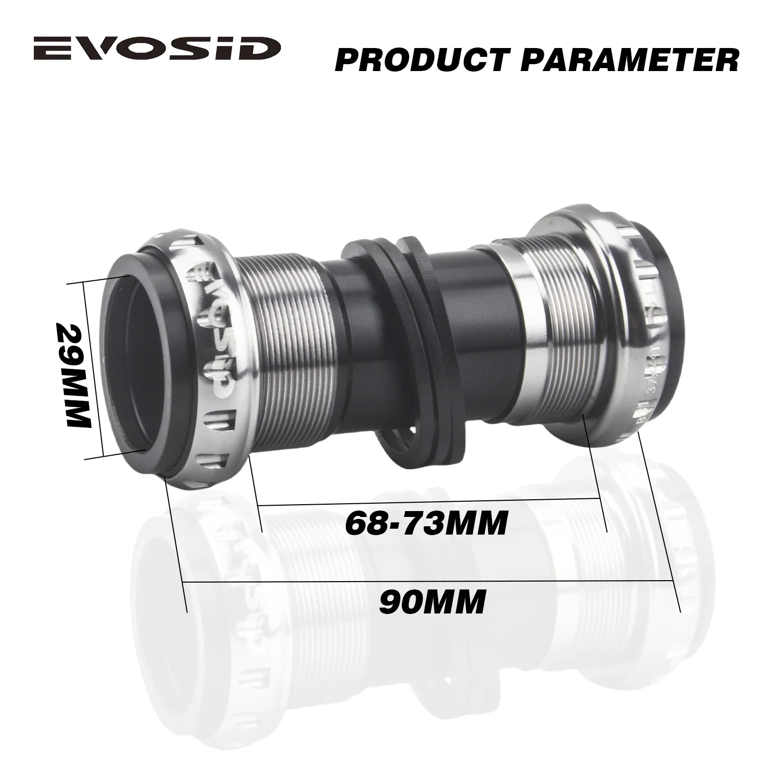 EVOSID DUB BSA 68/73mm Thread Central Movement 2 Bearing 28.99mm For Sram NX SX Eagle Crankset MTB Bike BB For DUB Crank 29mm - view 6