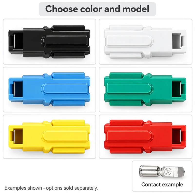 10PCS Single Pole Battery Quick Disconnect Connectors 30A 75A 120A 180A Modular Housing Contact Options for Compatible Equipment