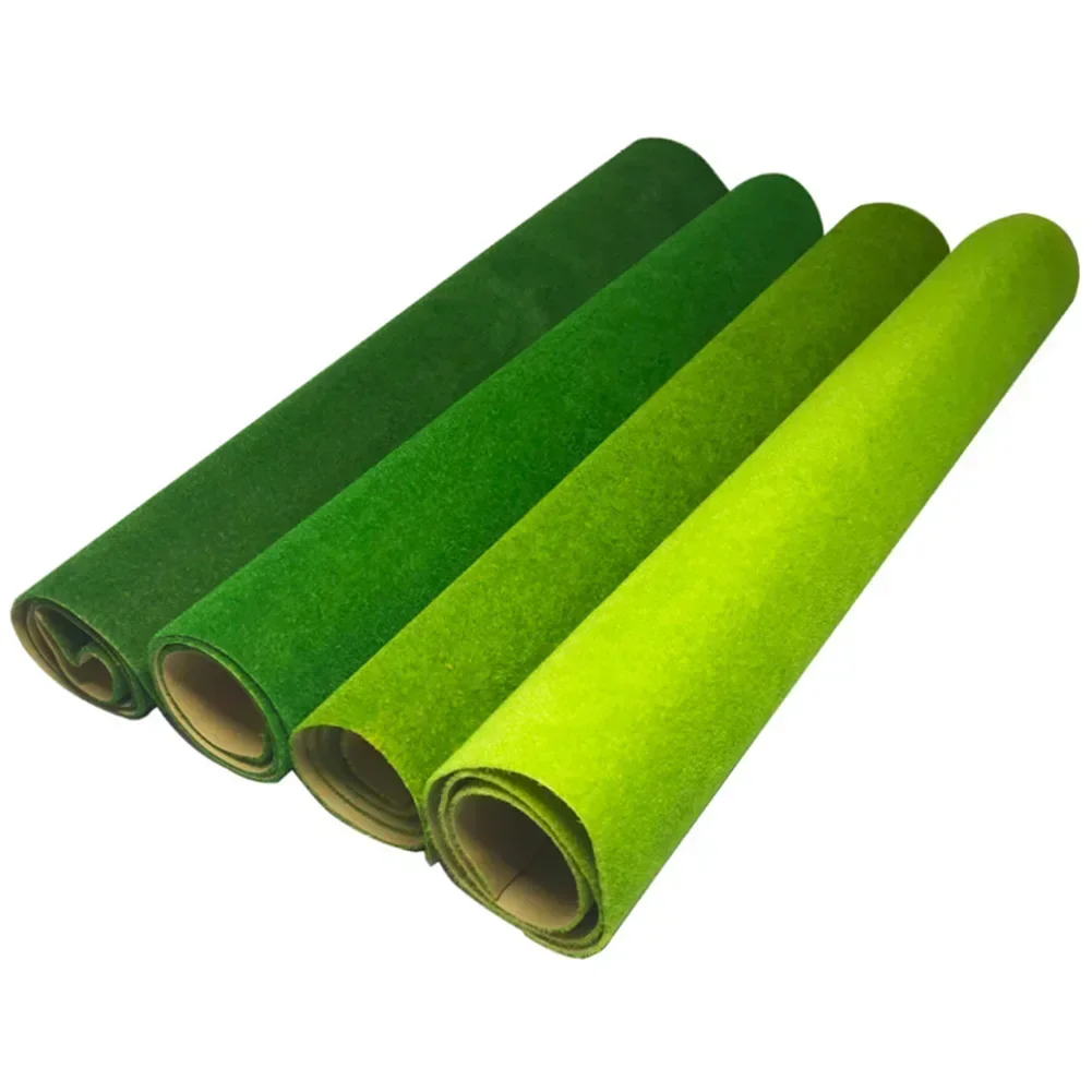 Grass Mat Thin Artificial Lawns Landscape Grass Mat For Model Train Not Adhesive Paper Lawn Fake Turf Garden Decoration 25x25cm