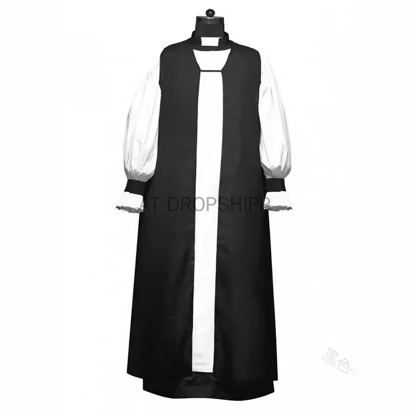 Mittelalter liche Mönch Geistliche Jesus Christus Religion Renaissance Kostüm Kleid Robe erwachsene Männer Priester Halloween Cosplay Kapuze Kleid