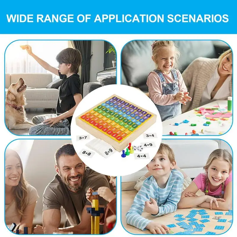 Multiplication Board For Kids Hundred Math Magnetic Toys Board Homeschool Supplies Preschool Learning Activities Educational