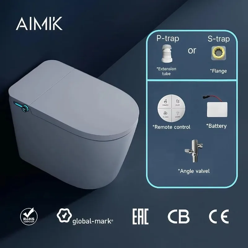 Cheap Factory Direct Automatic Foot Sensor Flush Bathroom Smart Toilet Intelligent With Remote Control Heated Seat Female Clean