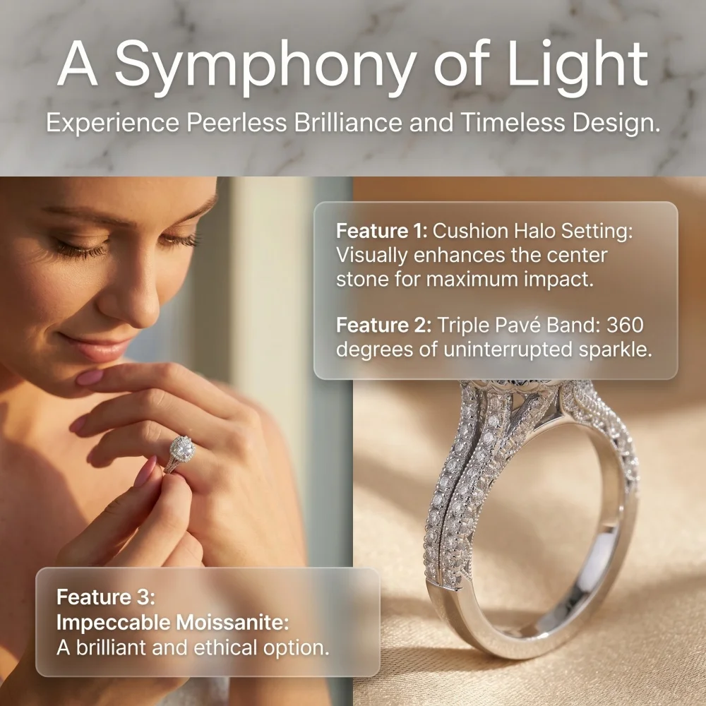 Bagues de promesse torsadées en argent sterling 925 pour couples, ensemble de alliances entrelacées brillantes en CZ pour lui et elle.