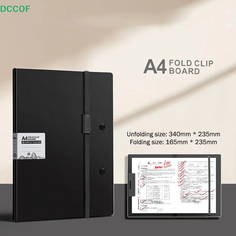 

Foldable Clipboard Folder A4 To A5 Portable Clip Board Paper Storage Clip