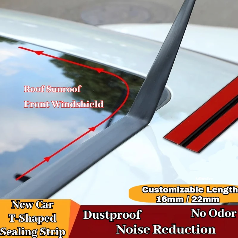 

1PCar Seals Edge Sealing Strips Rubber Auto Roof Windshield Car Sealant Protector Strip Window Seals Noise Insulation Soundproof