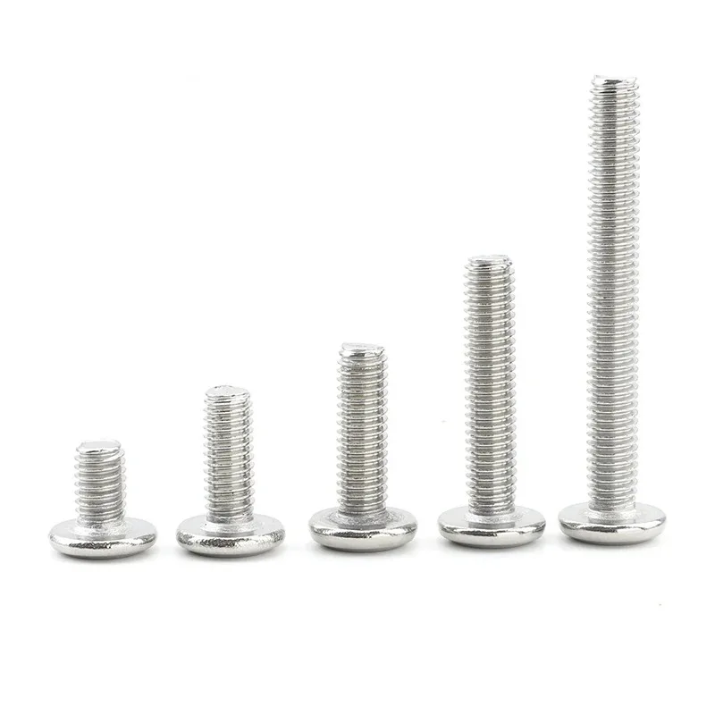JUIIDNTO 2-50/PCS Allen Flat Head Furniture Screw Stainless Steel M2 M2.5 M3 M4 M5 M6 M8 M10 M12 Hex Socket Funiture Bolts