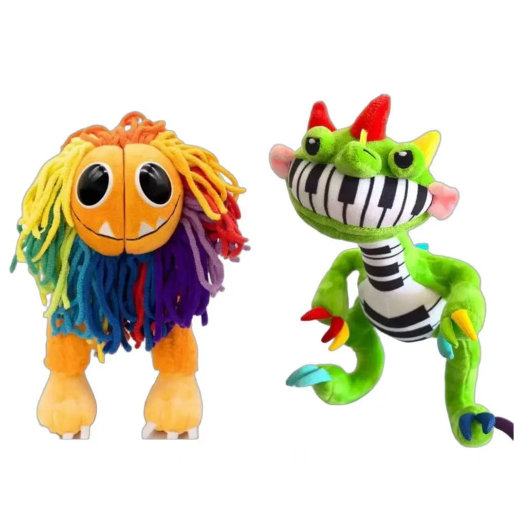 Poppy Playtimes Yarnaby Plush Colorful Lion Plush Piano Dinosaur Yarnaby Doll Birthday Christmas Gift