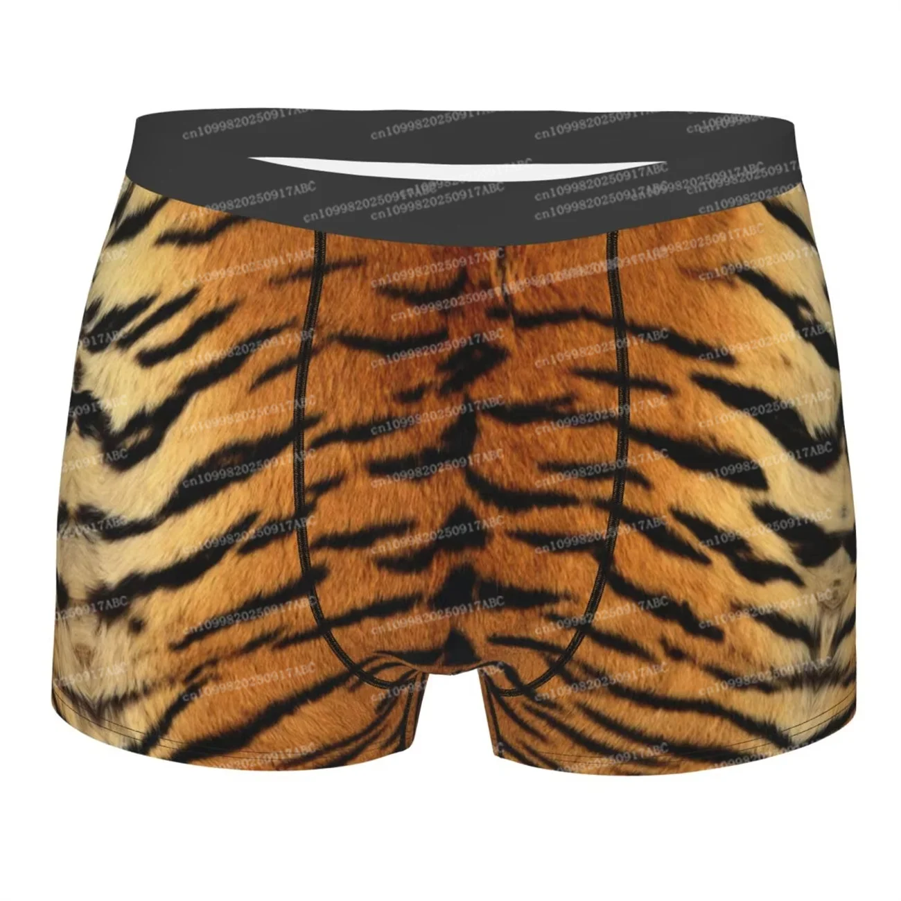 

Tropical Wild Animal Tiger Shorts Panties Men's Underpants Breathable Animal Fur Skin Texture Briefs Women Underwear