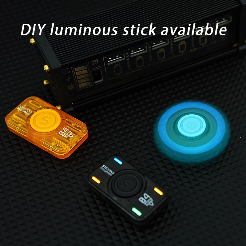 edc تململ المنزلق المغناطيسي و Fidegt سبينر لعبة تخفيف التوتر مضيئة القلق الكبار شفافة لعب الاطفال هدية