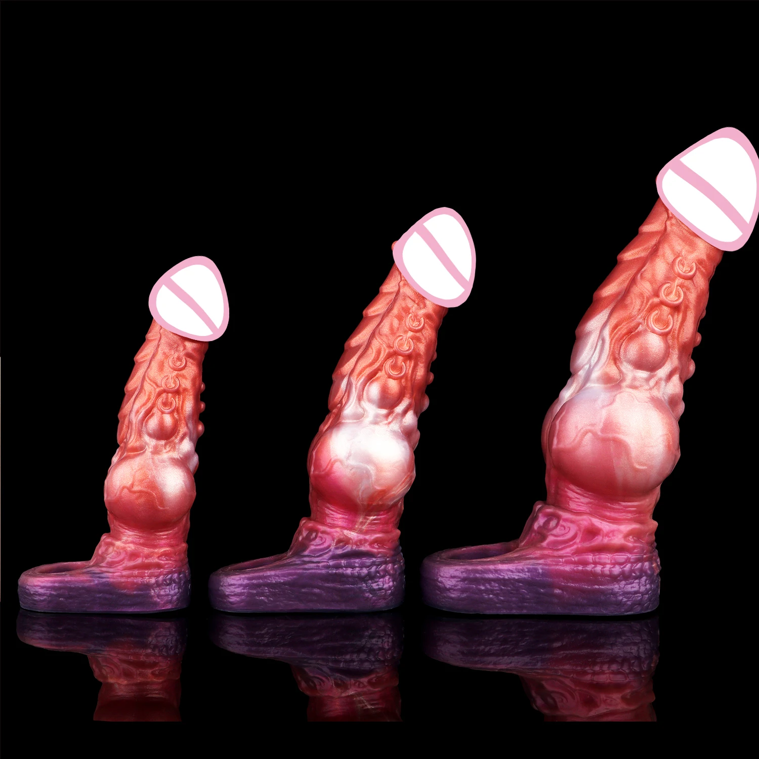 SXM الخيال الوحش التنين الجوف دسار غمد القضيب كم مكافحة الإفلات الديك توسيع قابلة لإعادة الاستخدام الواقي الذكري لعبة الجنس للذكور الكبار #3