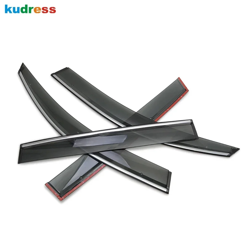 For Volkswagen VW Tiguan MK2 2017 2018 2019 2020 2021 Car Window Wind Deflector Sun Guard Rain Vent Visor Cover Trim Accessories