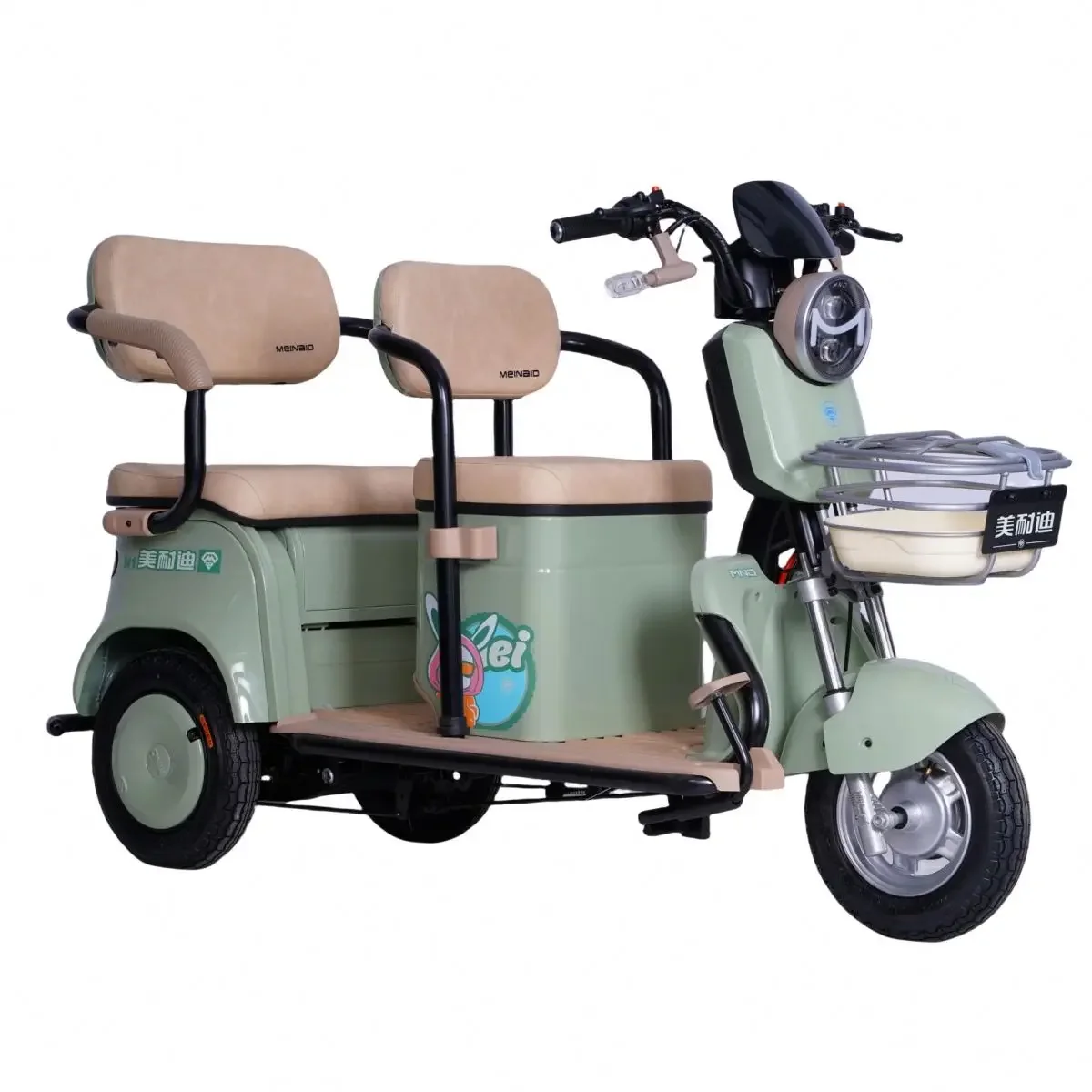 New Large-capacity Electric 3 Wheeler Tricycle Elderly Electric Bicycles Adult Leisure Electric Tricycles