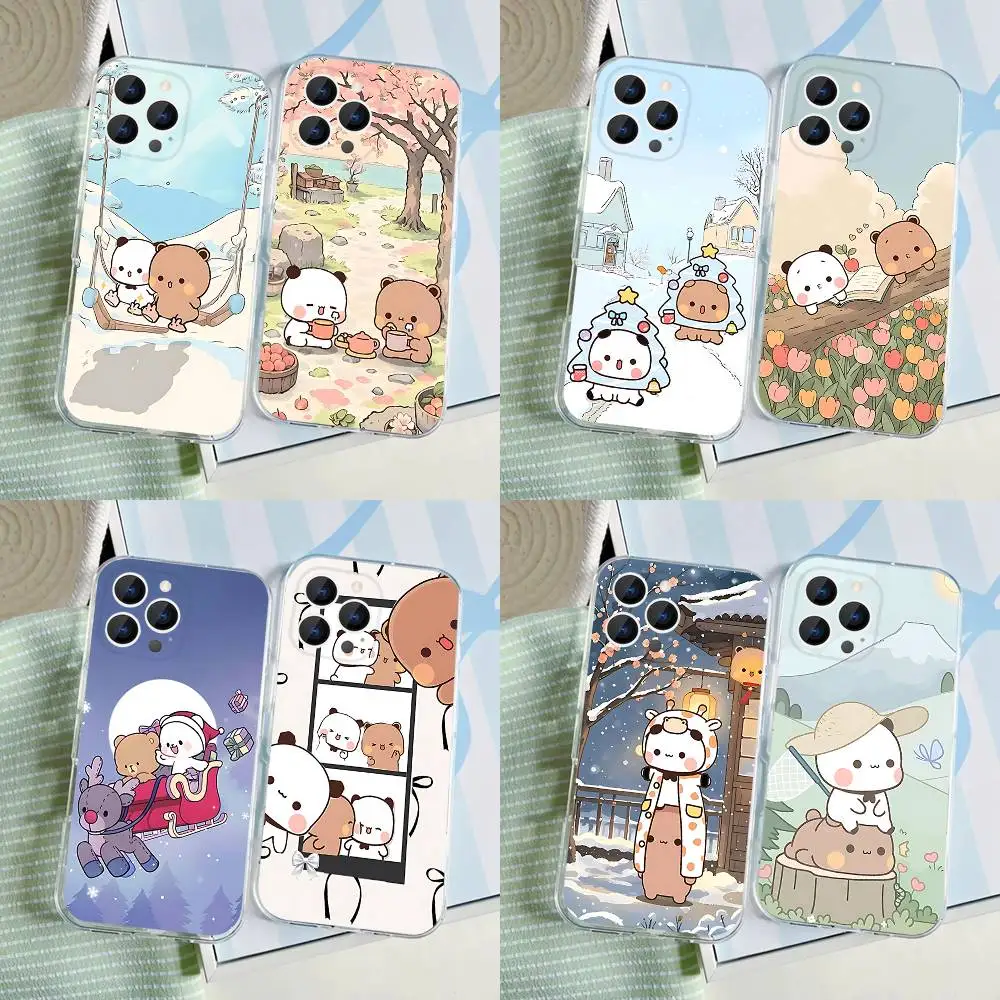 

Happy Cute B-BuBu DuDu Transparent soft case for iPhone 17,16,15,14,13,12,11,Pro,Max,Plus, X,XS,XR,SE4,E Mini