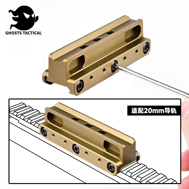 UN Fast COG Series Offset Optic Mount Airsoft With RMR Offset Optic Base Plate Set Adapter for ACOG VCOG Hunting Toys For 20mm