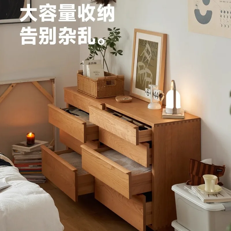 kast met acht emmers kersenhout slaapkamer opbergruimte woonkamer Japanse multifunctionele muur Groene opbergkast huishouden