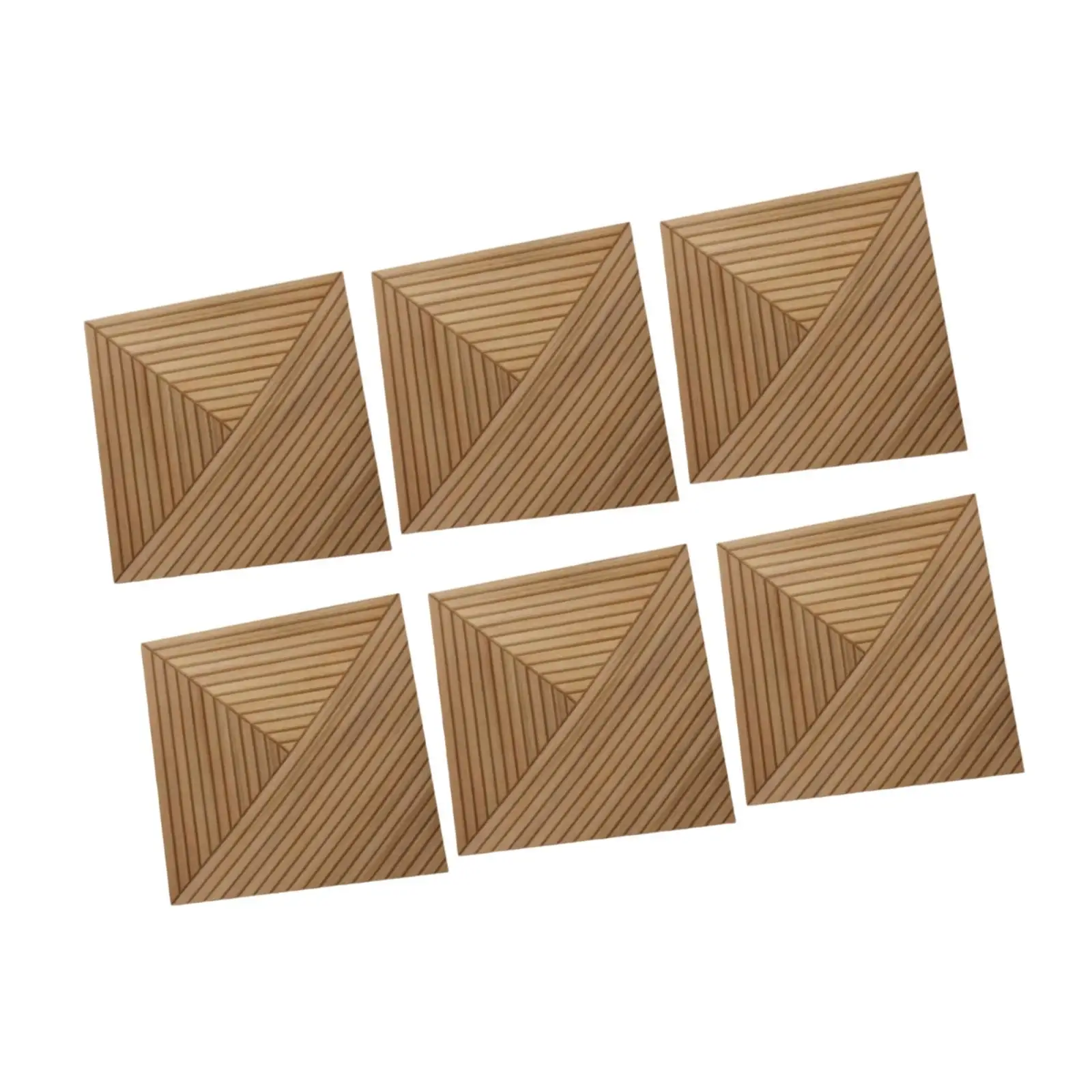 Acoustic Treatment Wall Panels Faux Wood Printed Soundproof Insulation Panels for Home Office Recording Room