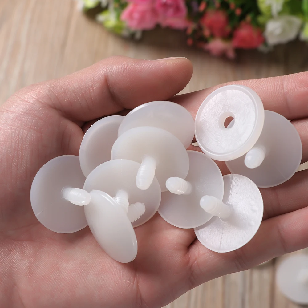 50sets 15/20/25/30/35/45mm White Plastic DIY Doll Joints Teddy Bear Making Crafts Kids Toy Dolls Accessories For Child Toys