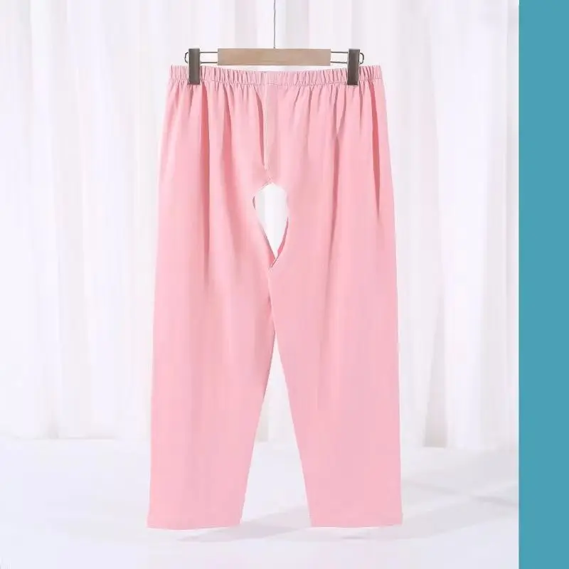 P59-pink cropped pants