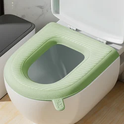 Waterpoof Soft Toilet Seat Cover Bathroom Washable Closestool Mat Pad Cushion O-shape Toilet seat Bidet Toilet Cover Accessories