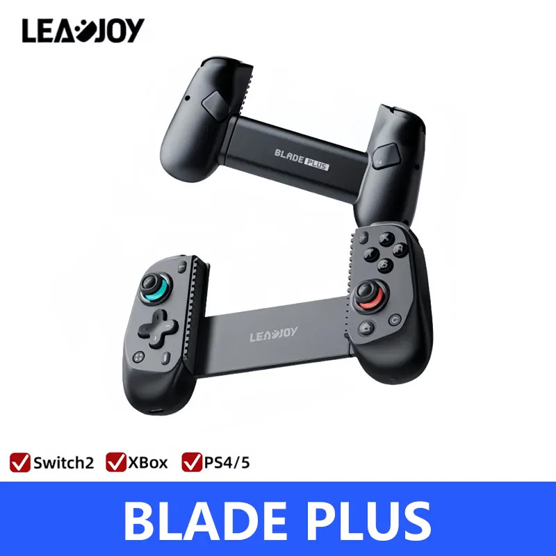 

Leadjoy Blade Plus Эластичный игровой контроллер для мобильного телефона, беспроводной Bluetooth, ПК, планшетный переключатель 2/PS/Xbox/NS2, соматосенсорный двойной зал
