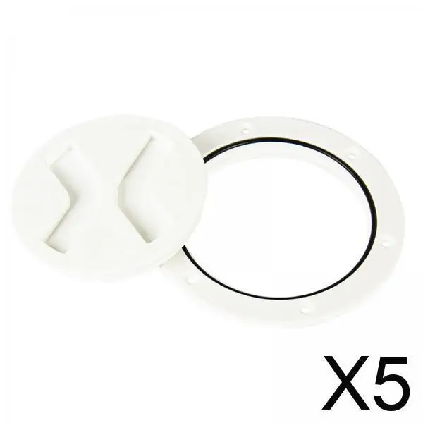 

Водонепроницаемая крышка люка для лодки, АБС-пластик, нескользящая круглая палубная пластина, ремонтный комплект для яхты, морского парусного спорта