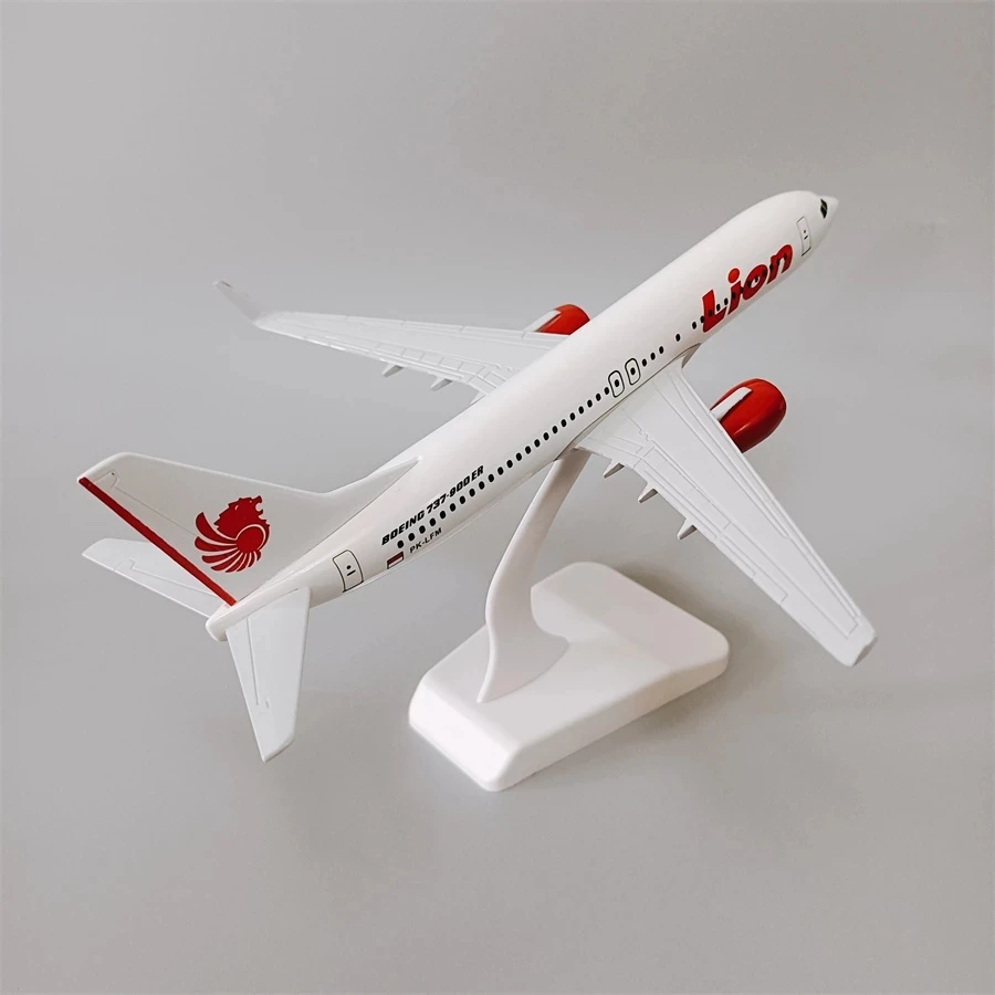 20cm Alloy Metal Air LION Boeing 737-800ER Airlines LION B737 Diecast Airplane Model Plane Model W Base Aircraft Gifts Toys