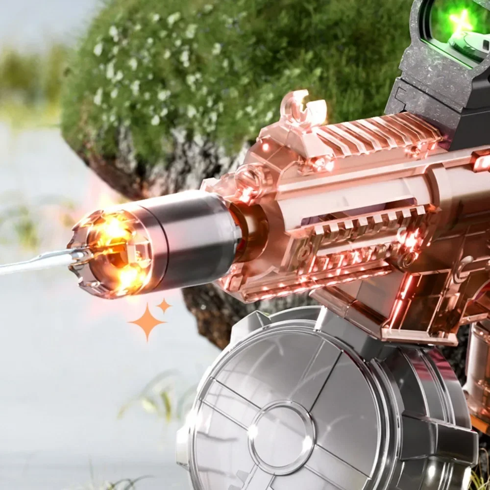 ไฟฟ้ายิงน้ําของเล่นกลางแจ้งขนาดใหญ่ความจุ Squirt น้ําอัตโนมัติฤดูร้อนชายหาดว่ายน้ําน้ํา Battle สําหรับของขวัญเด็ก