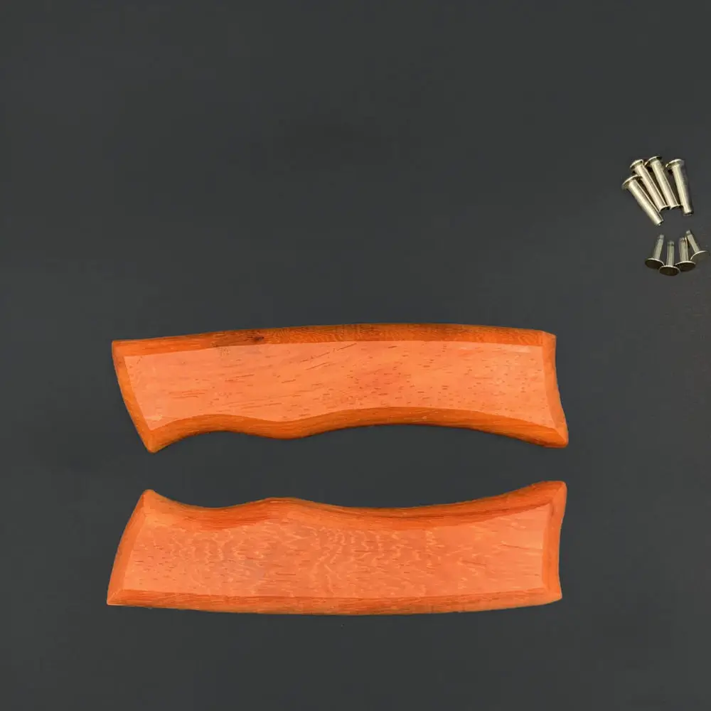 Premium Rosewood Handle Replacement Scales Comfortable Grip For Kitchen Cooking Tools With Fixing Rivets Hardware