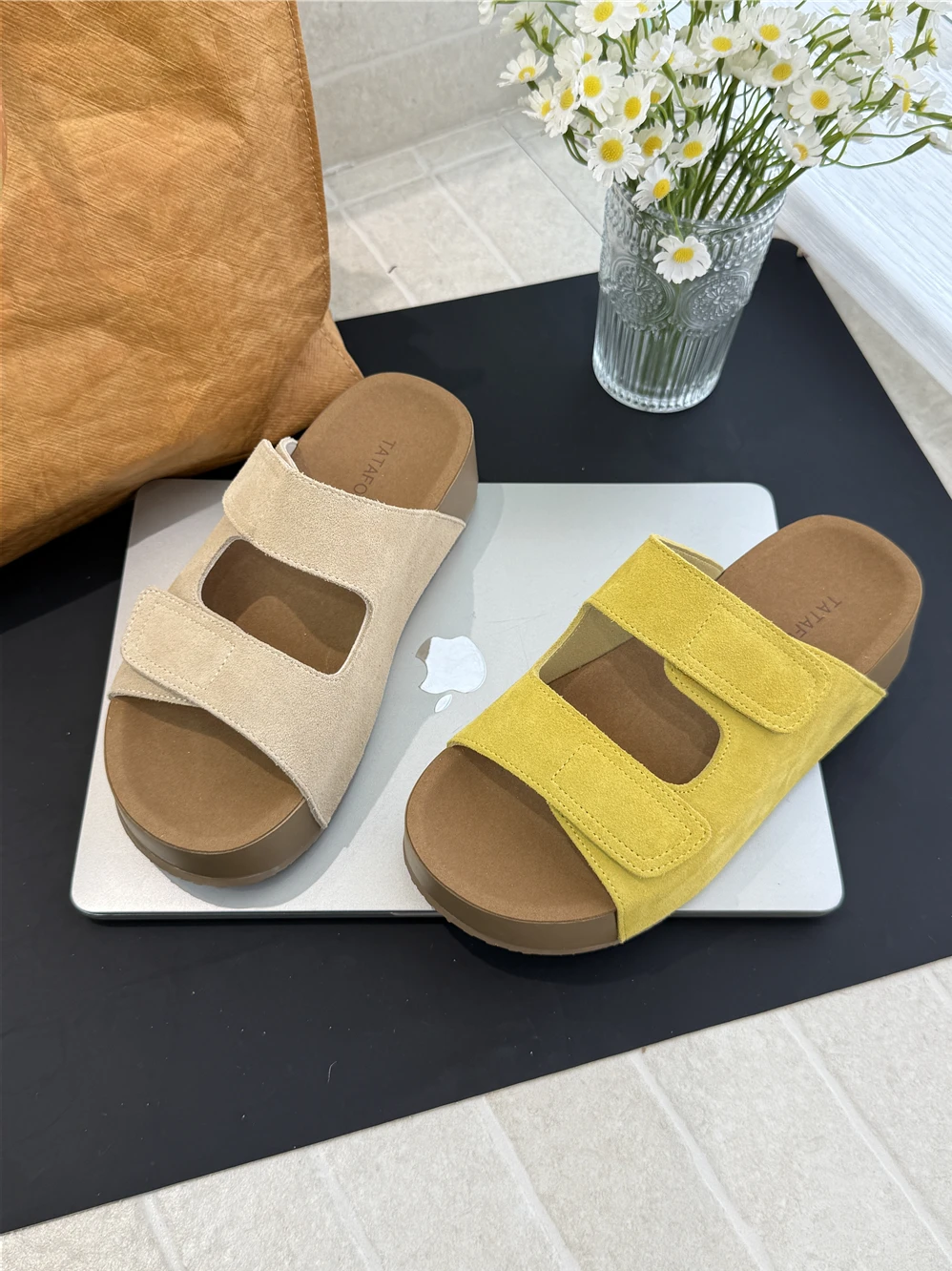 tatafocus-ciabatte-con-tacco-spesso-sandali-estivi-da-esterno-con-chiusura-a-strappo-ciabatte-casual-in-vera-pelle-con-punta-aperta