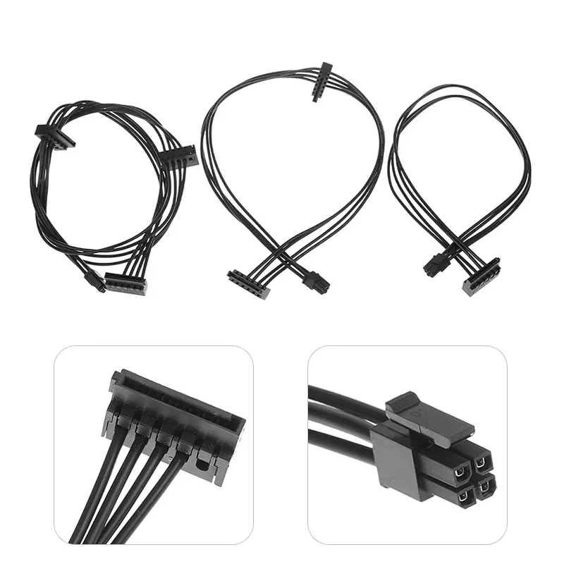 Mini 4 Pin To SATA Power Supply Cable For PC Laptop Main Board Interface Small 4pin To One/Two/Three SATA SSD Power Supply Cable