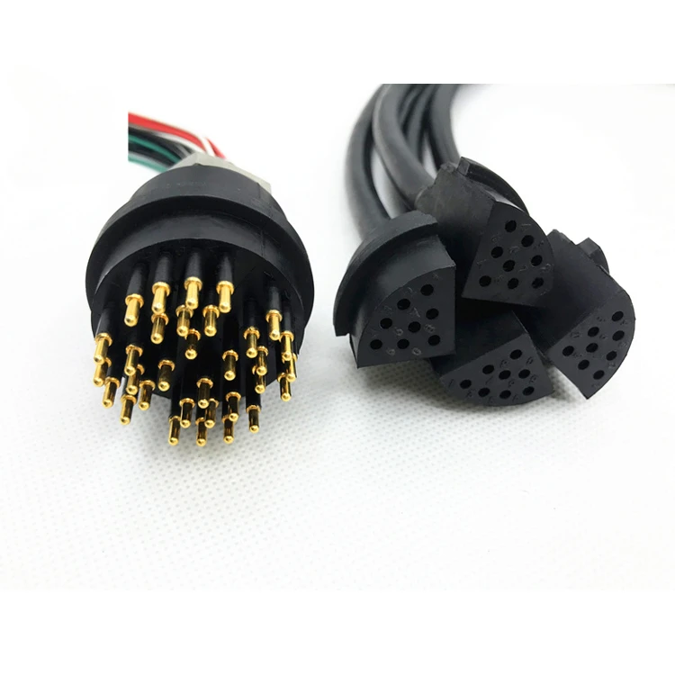 32 Pin Underwater Split Connector Waterproof PUR Cable Connectors for Subsea Harsh Ocean Environments