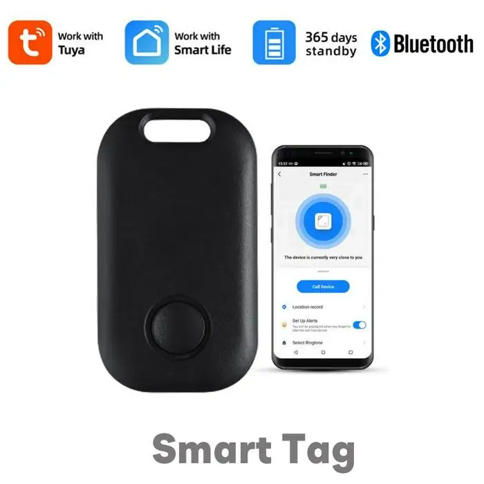 Tuya Smart Tag Anti Lost GPS Tracker Key Bag Child Pet Finder Location Record Wireless Bluetooth Anti-lost Alarm Smart Tracker