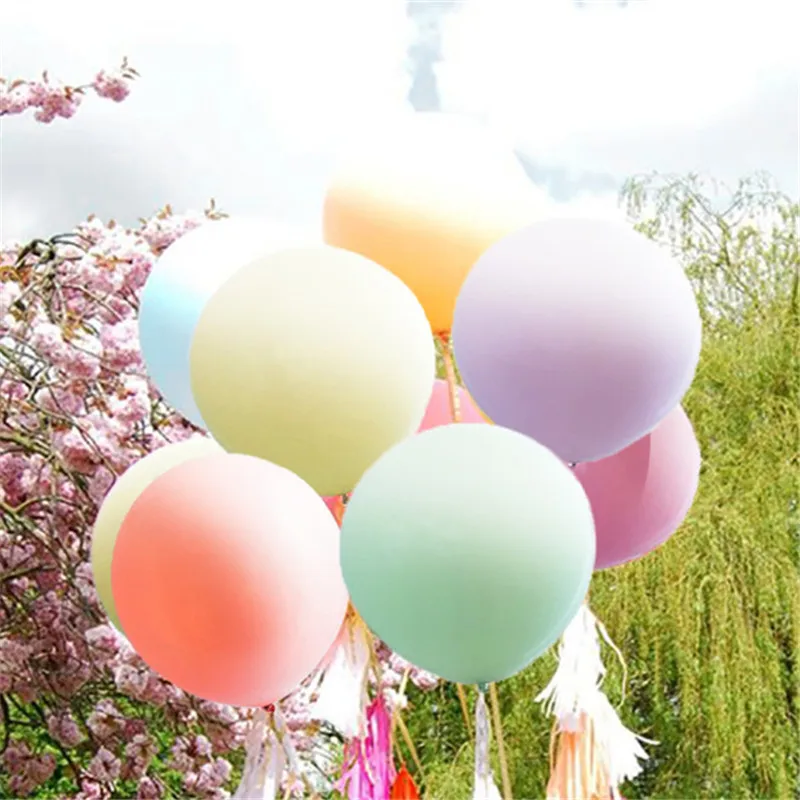 

5pcs Pastel Macaroons Balloon 36" Large Latex Balloon Dusty Pink Blush Peach White Rose Modern Giant Jumbo Birthday Party Favor