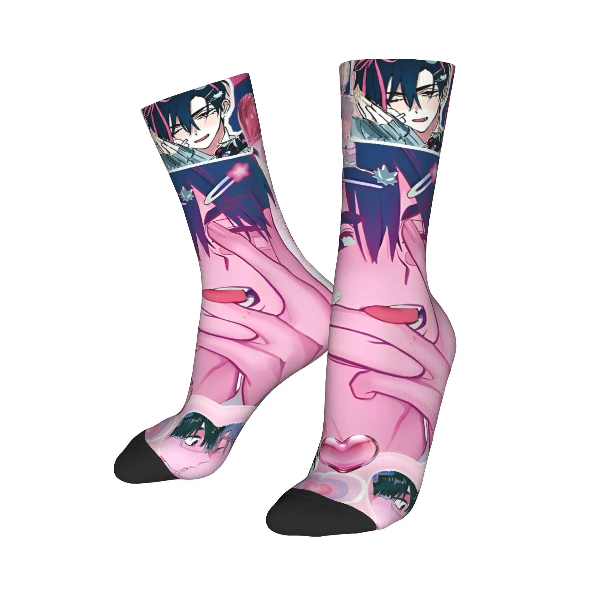 Носки в стиле аниме Alien Stage, забавные чулки, весенние нескользящие мужские носки, мягкие носки для скейтборда на заказ