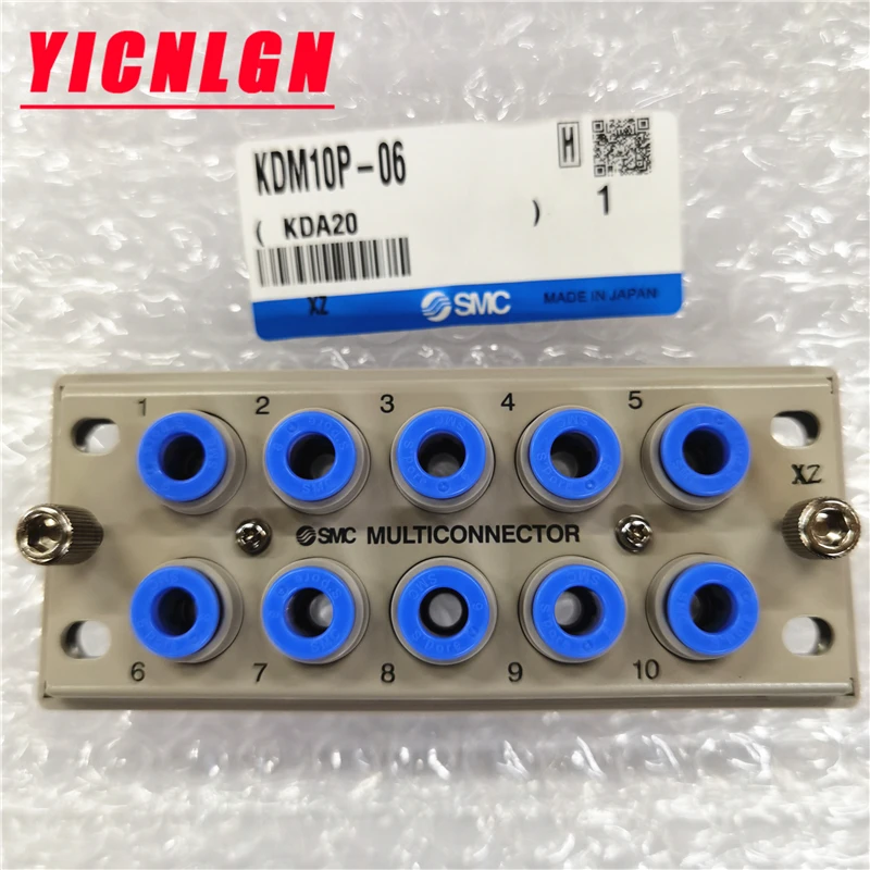 SMC pneumatic component KDM20 KDM10-04-06-08 KDM10P KDM10S KDM20P KDM20S multi-pipe butt multi-pipe joint KDM series rectangular