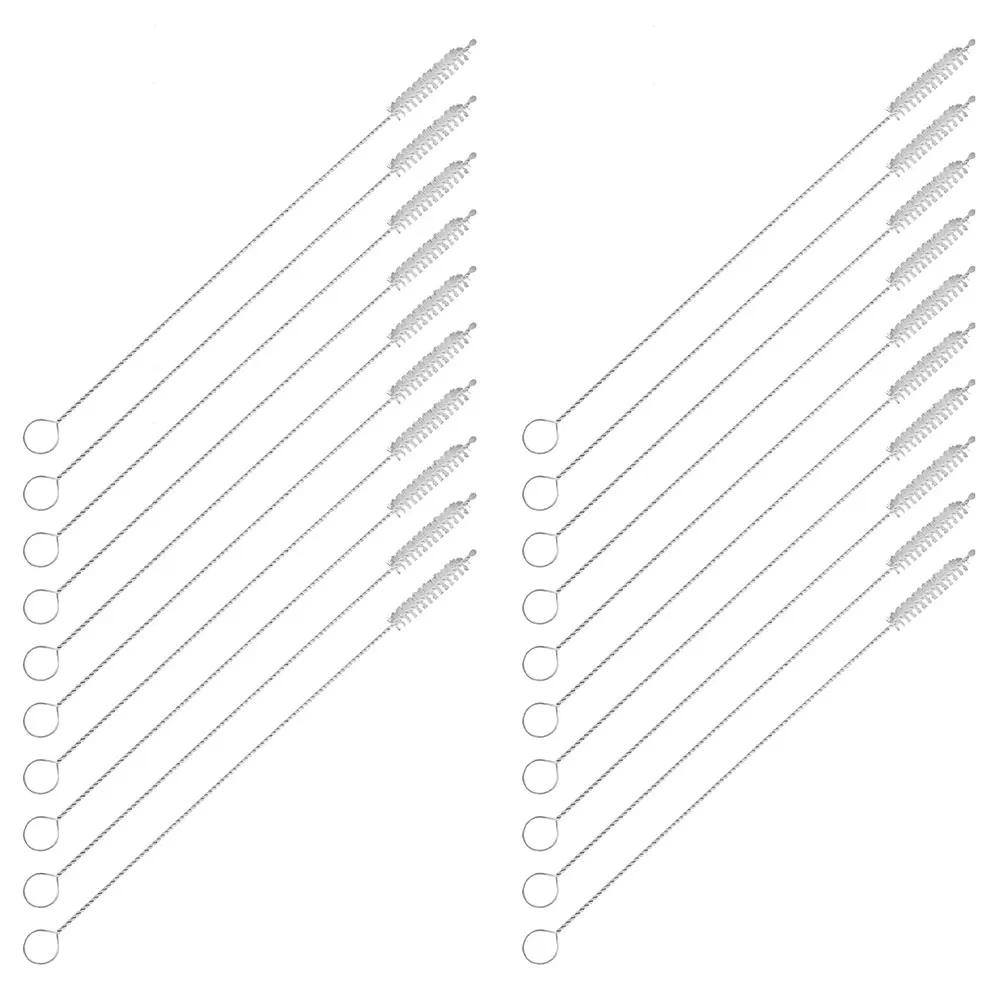 

25 Pcs Stainless Steel Pipe Cleaner Child Kitchen Brushes for Household Test Tube Straw Cleaners Portable Tube Brushes