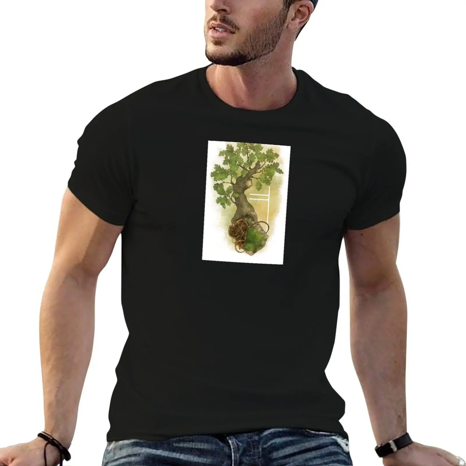 

shirt art man shirt for OGHAM Tree t man luxury DAIR - Oak t T-Shirt The