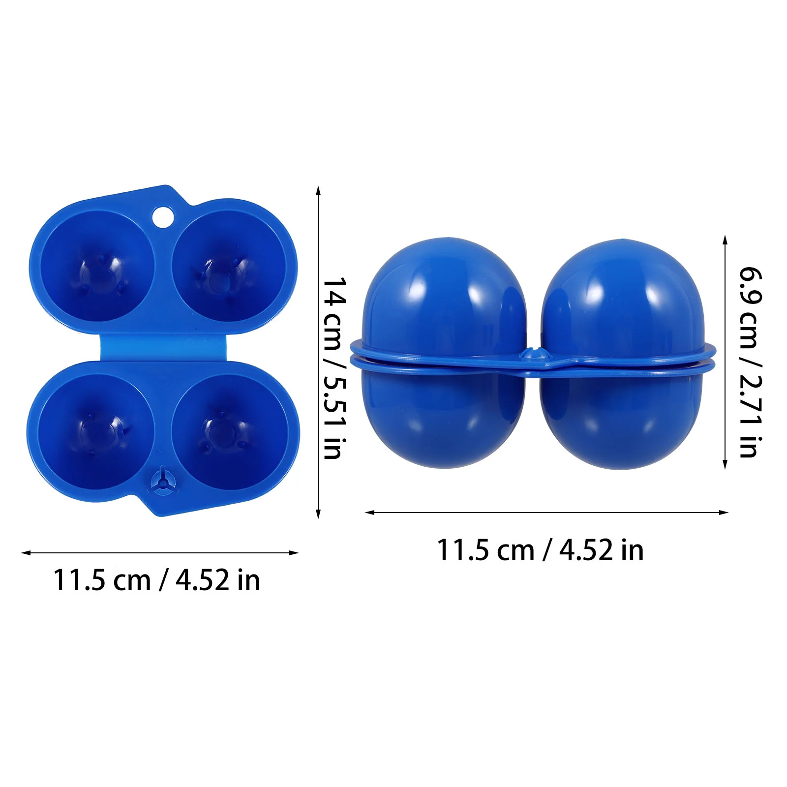 4 قطعة حامل تخزين البيض المحمول للتخييم في الهواء الطلق والنزهات والسفر والتنزه صندوق البيض النظيف توفير الوقت جهد هدية #5