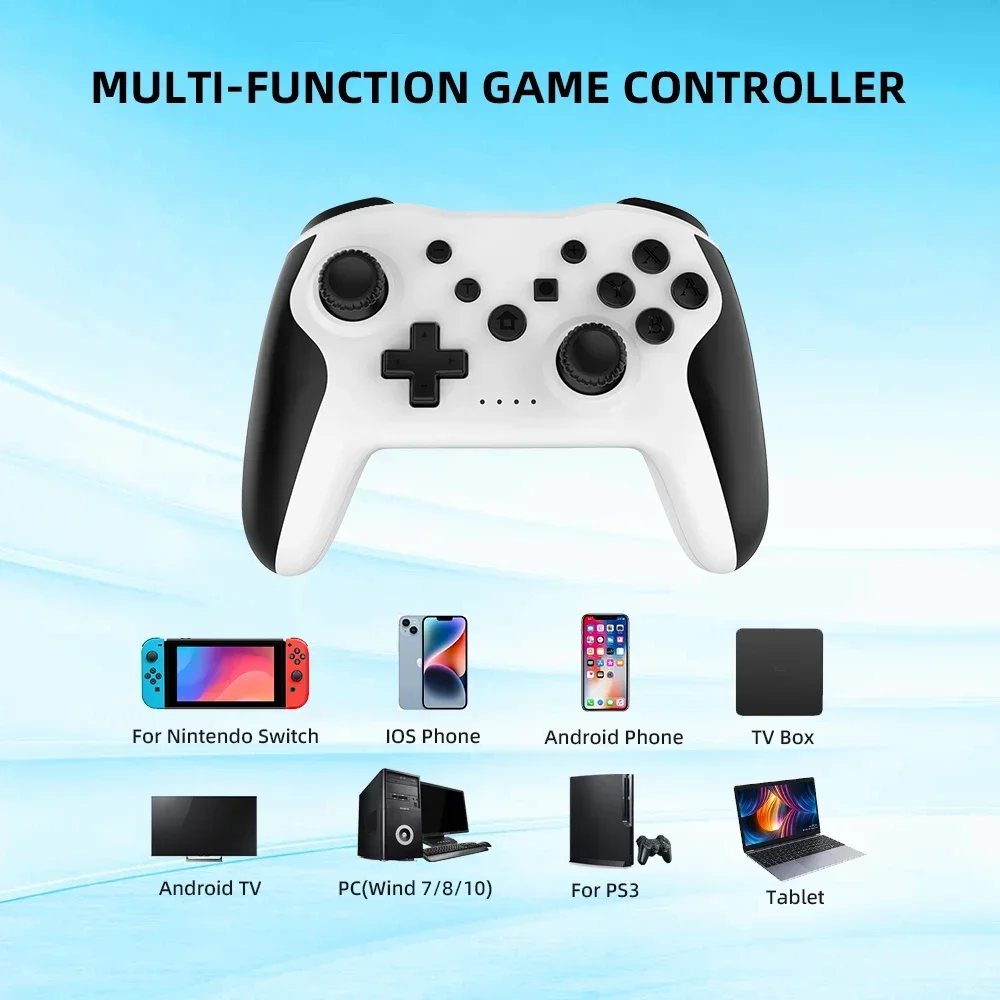 GAMINJA Wireless BT Controller per Nintendo Switch Pro Smartphone PC TV Box Tablet PS3 Tesla Gamepad PC Joystick Controller 2.4G