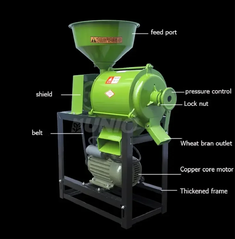 Electric  Wheat /rice/bean/Corn/Maize Mill Grinder /Grain Grinding Machine 40--120kg/h