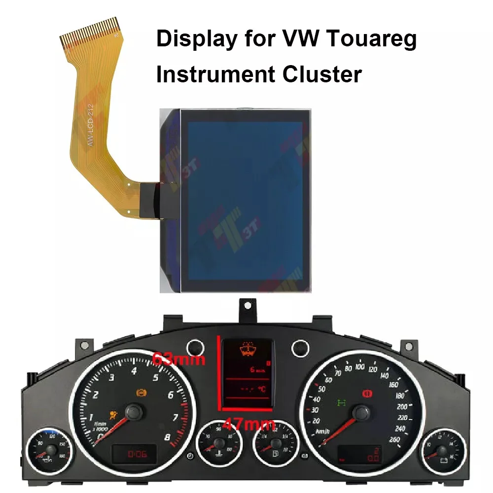 Dashboard LCD Display for VW Touareg and Porsche Cayenne 955 957 Instrument Cluster Repair