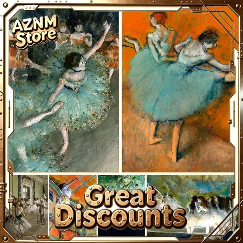 Impressionist Edgar Degas Art Swaying Dancer Ballet Poster Print Canvas Painting Wall Art for Dancer Living Room Home Decor